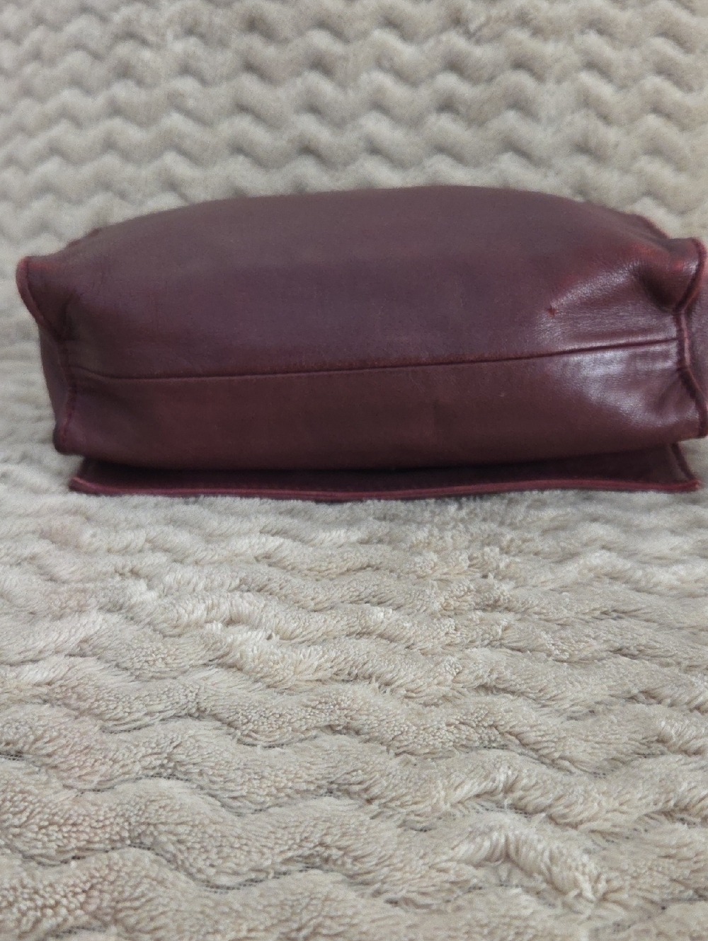 Kate Moss x Longchamp Burgundy Leather Chain Strap Crossbody - Picture 5 of 10